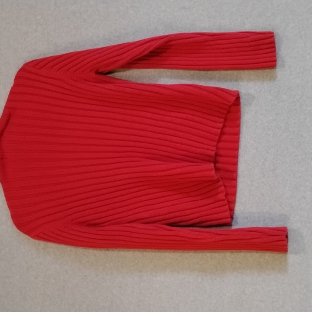 Chadwicks Red V-Neck Sweater - Picture 4 of 4
